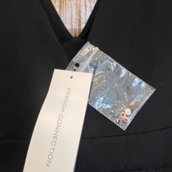 NWT French Connection Black Dress Size 4 - Picture 7 of 9